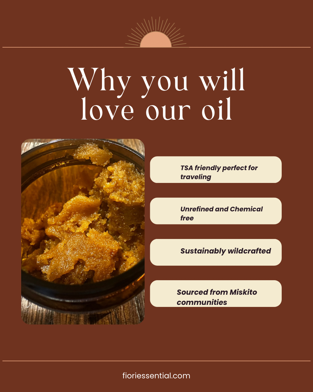 100% Raw Batana Oil… sourced from Honduras