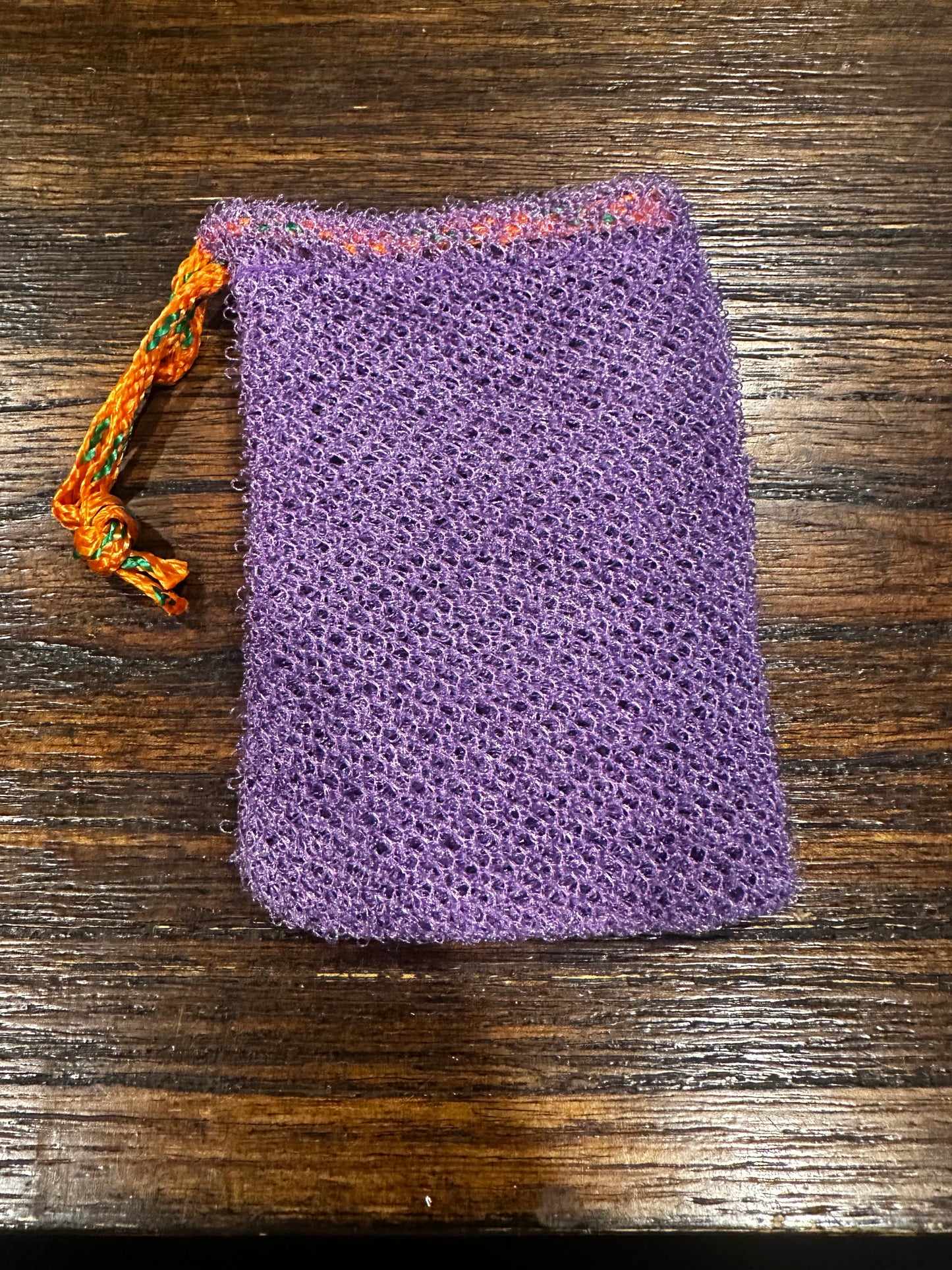 Authentic African net sponge soap saver