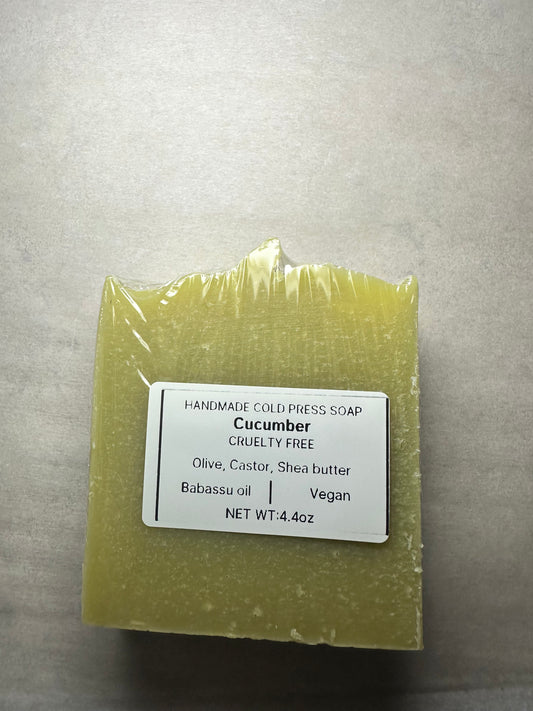 Cucumber cold press soap