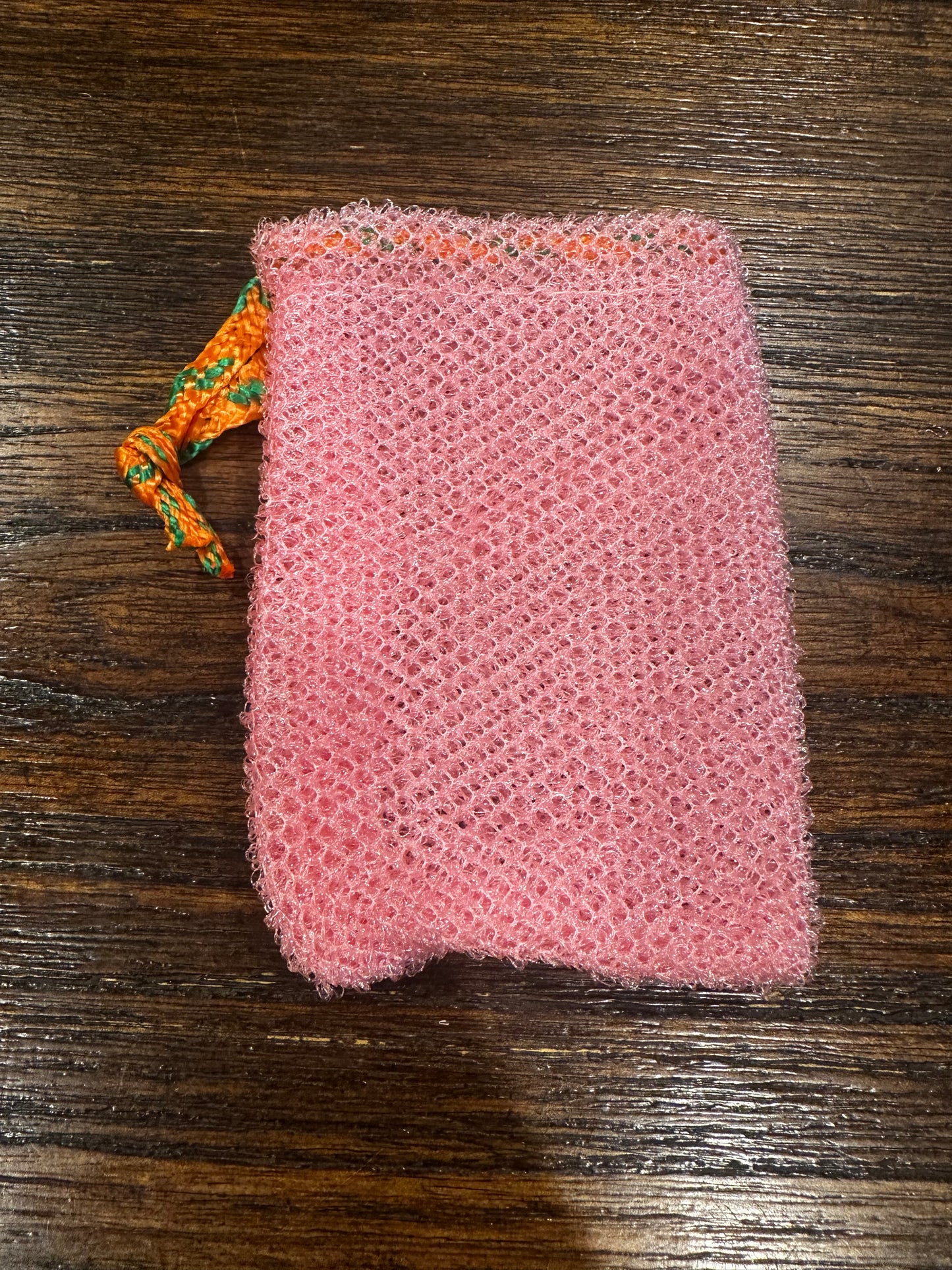 Authentic African net sponge soap saver