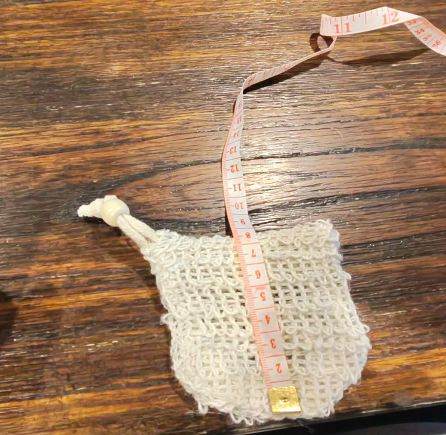 Custom Sisal Soap Saver Bags – Sizes 8x8 cm & 6x10 cm