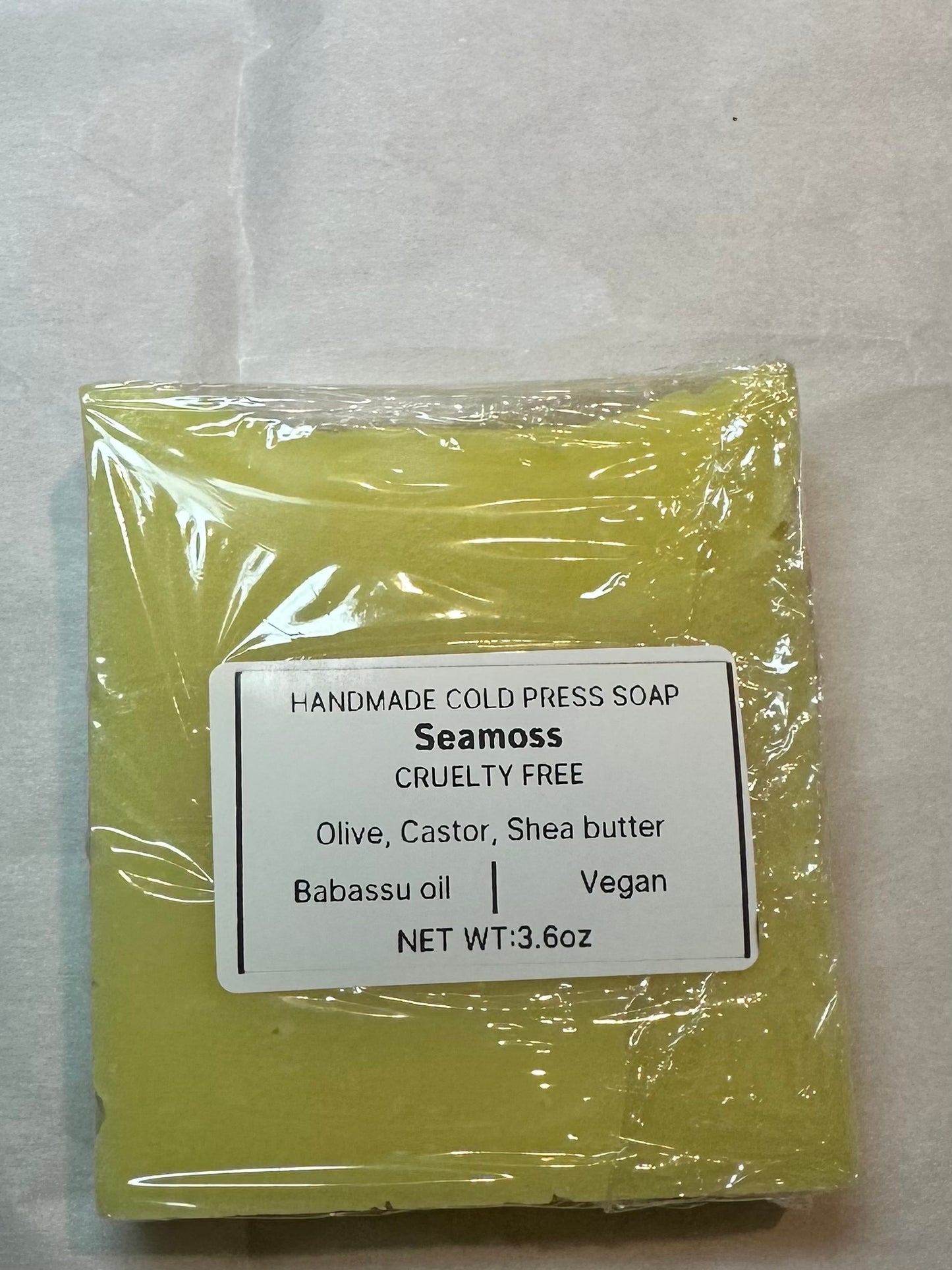 Seamoss cold press soap