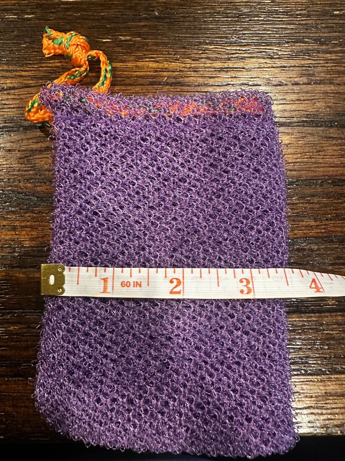 Authentic African net sponge soap saver